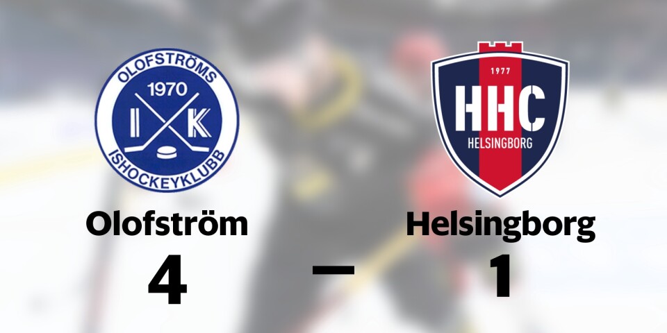 Olofström vann mot Helsingborg