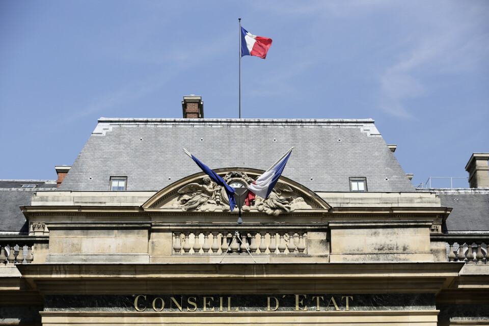 Högsta förvaltningsdomstolens lokaler i Paris. Arkivbild.