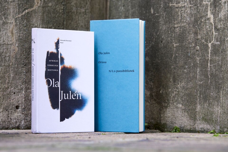 Ola Juléns "Afrikas verkliga historia" ges ut postumt. Samtidigt kommer han första diktsamling "Orissa" ut som nyutgåva.