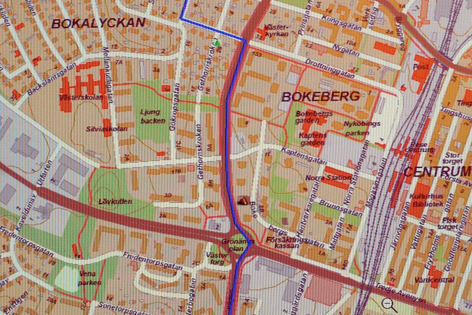 Arkivbild. Daterad GIS över Hässleholm.