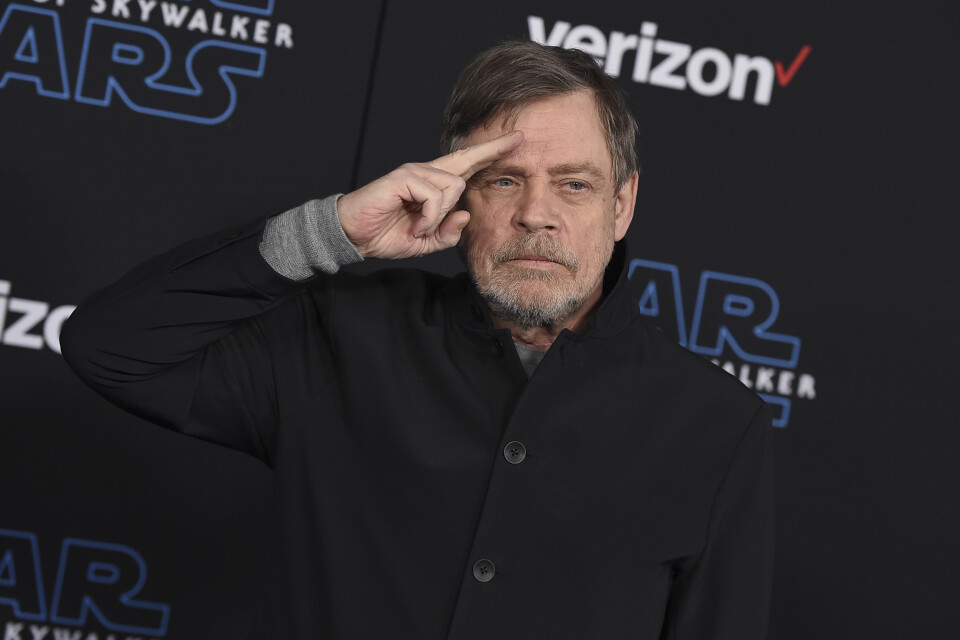 Mark "Luke Skywalker" Hamill tackar alla "Star wars"-fans där ute i ett brev som han har delat på Twitter. Arkivbild.