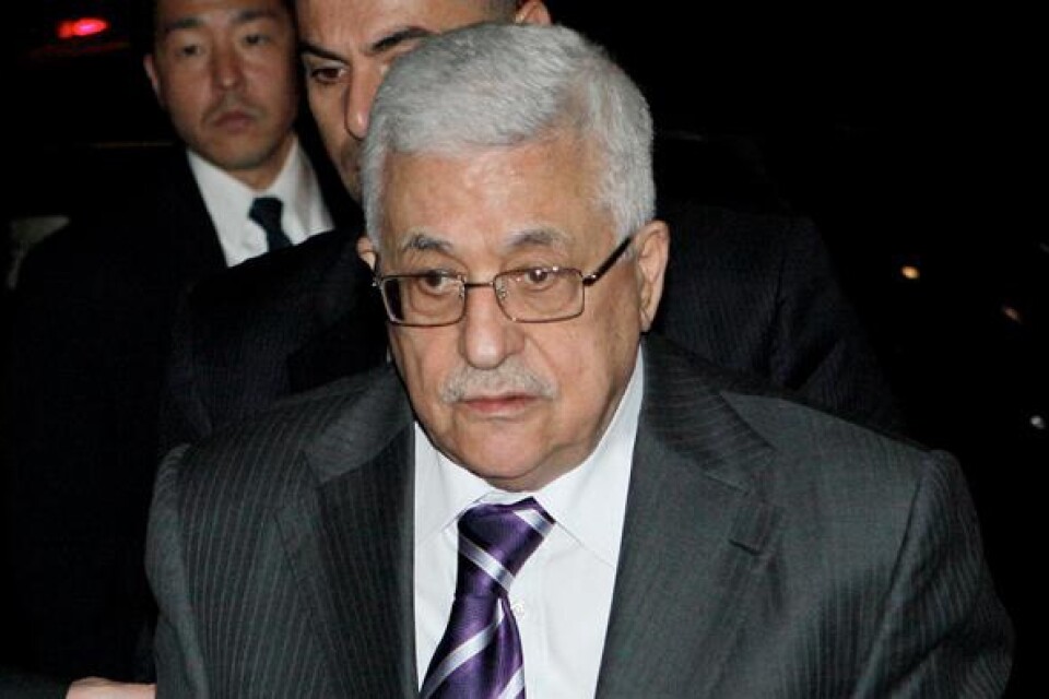 Palestinas president Mahmoud Abbas i New York.