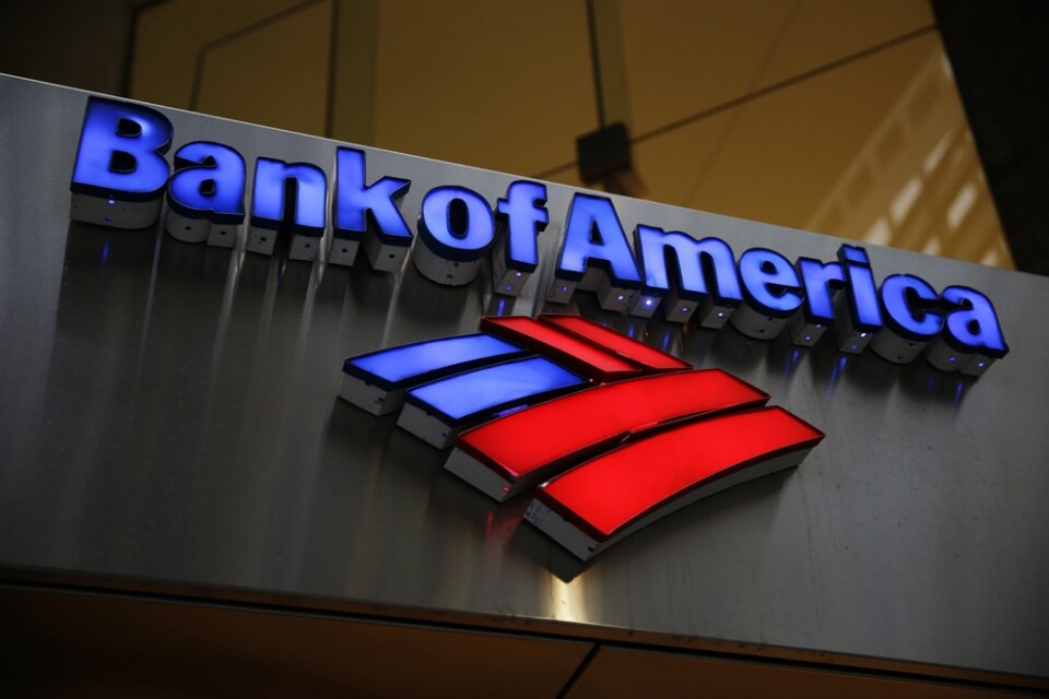 Det låga ränteläget i krisen pressar storbanken Bank of Americas lönsamhet. Arkivbild