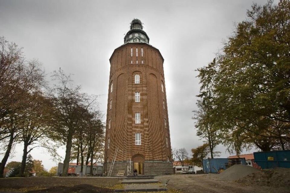 Ulf Karmebäck, Ystads senaste stadsarkitekt har gjutit liv i gamla vattentornet.