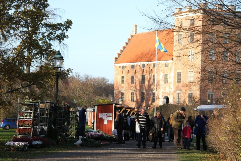 Julmarknad på Svaneholm ett tidigare år.