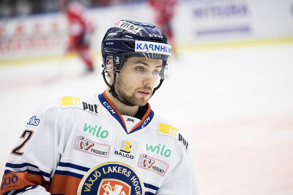 Arvid Lundberg lämnar Växjö och ska spela för Skellefteå de kommande åren. Arkivbild.