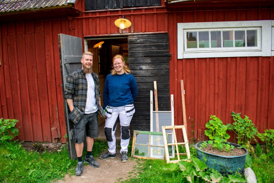 Michel och Anna Lindsjö på Lindsjö måleri och byggnadsvård.