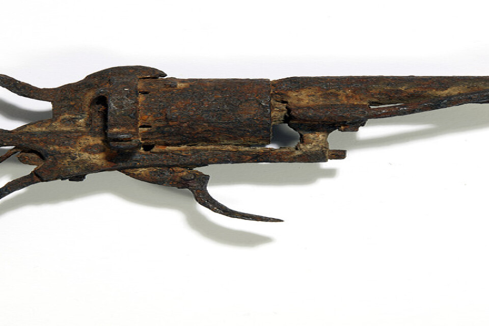 Pistolen som tros ha använts av Vincent van Gogh för att ta sitt liv.