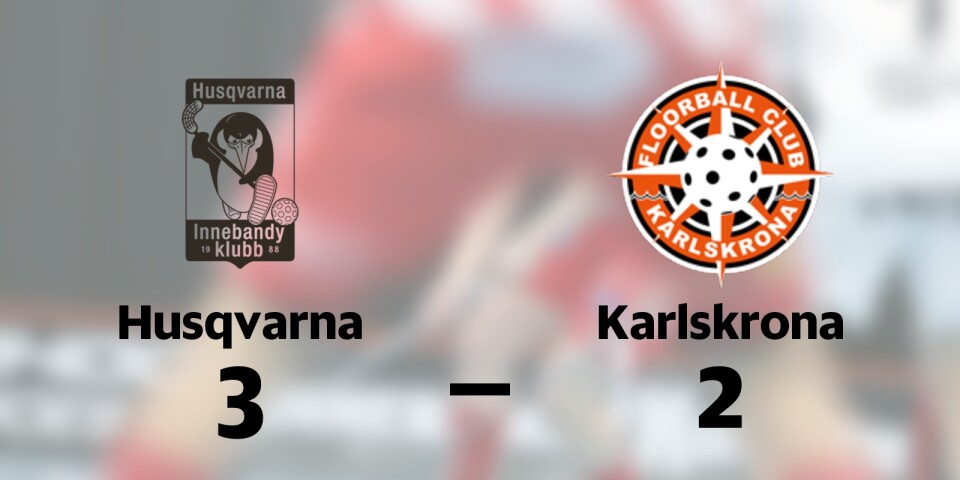 Karlskrona tappade matchen i tredje perioden mot Husqvarna