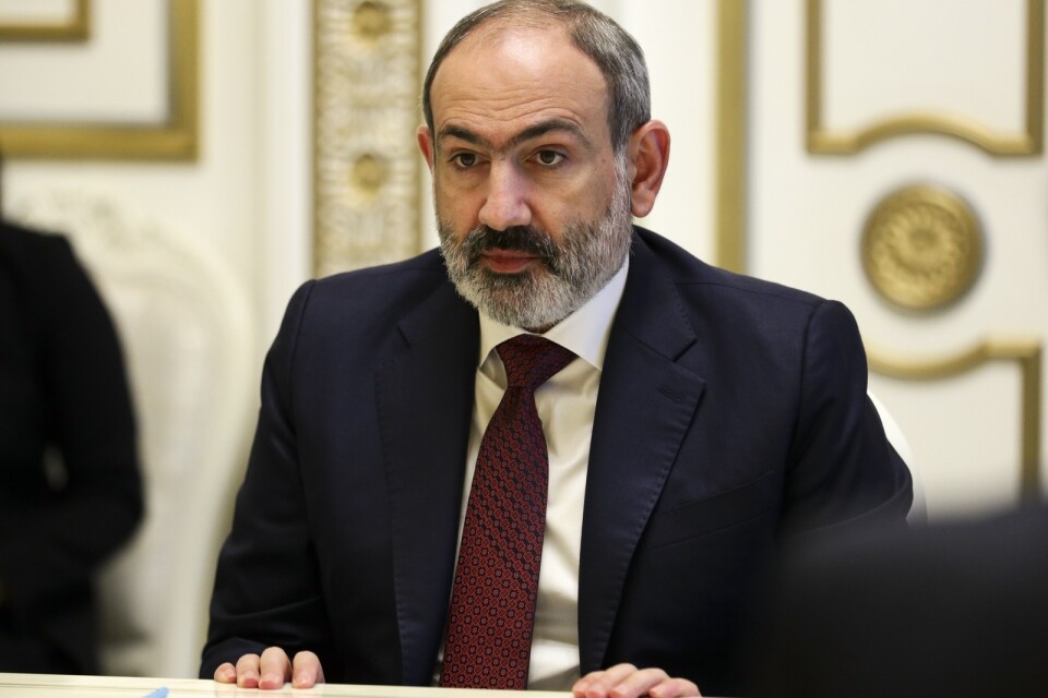 Armeniens premiärminister Nikol Pasjinian. Arkivbild.