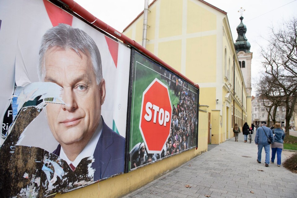 Vad har ett land för framtid om ungdomen inte vill stanna och bygga landet? Viktor Orbán dominerar på valaffischerna i Ungern.
