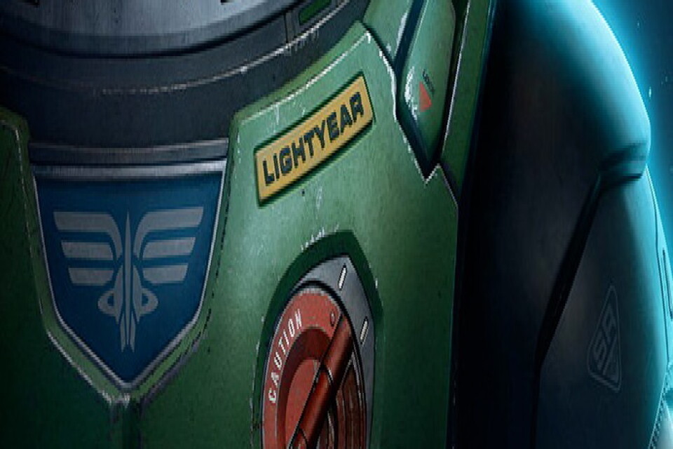 Buzz Lightyears rymddräkt med sina gröna detaljer. Pressbild.