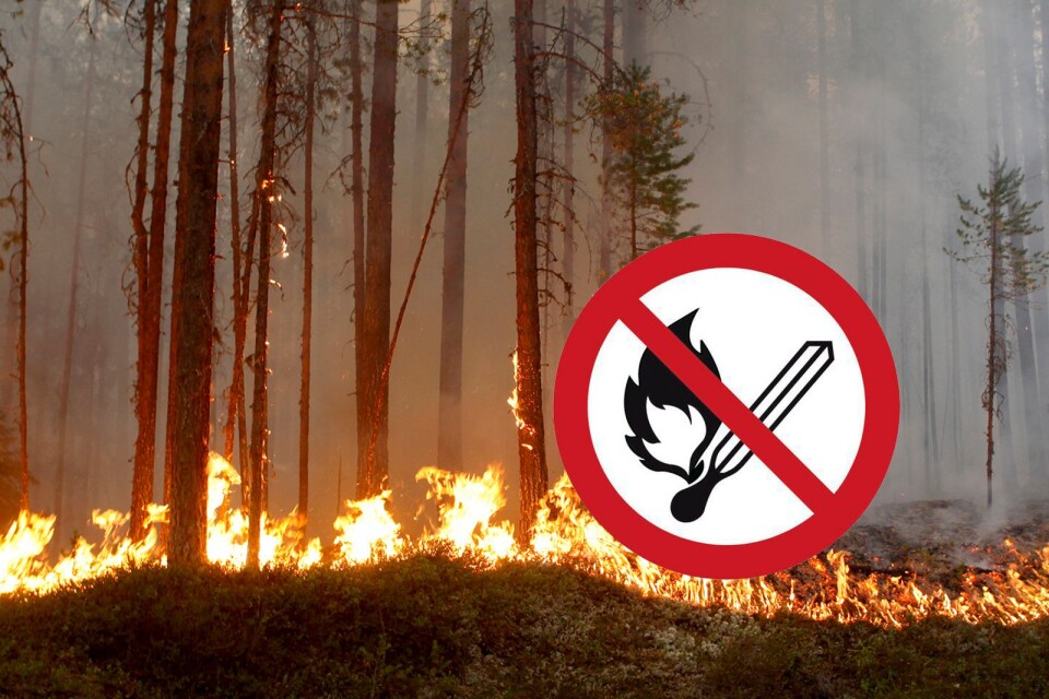 It's currently forbidden to start open fires of any kind in all of Kalmar county.