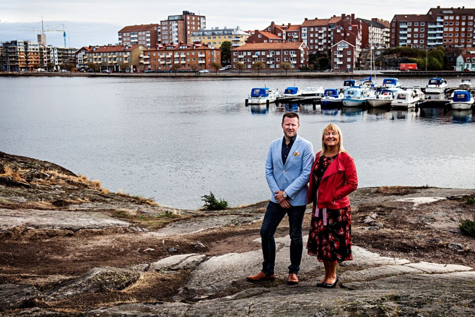 Henrik JP Åkesson, vd på Filmplan, och Agrita Martinsone, rektor på Litorina, presenterade den nya gemensamma satsningen som ska resultera i manusförfattare som inspireras av Blekinges skärgårdsmiljö.