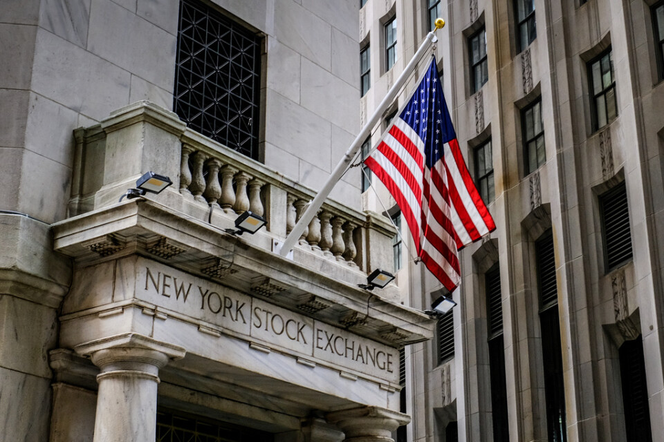 De ledande indexen på Wall Street stängde med röda siffror på tisdagen. Arkivbild.
