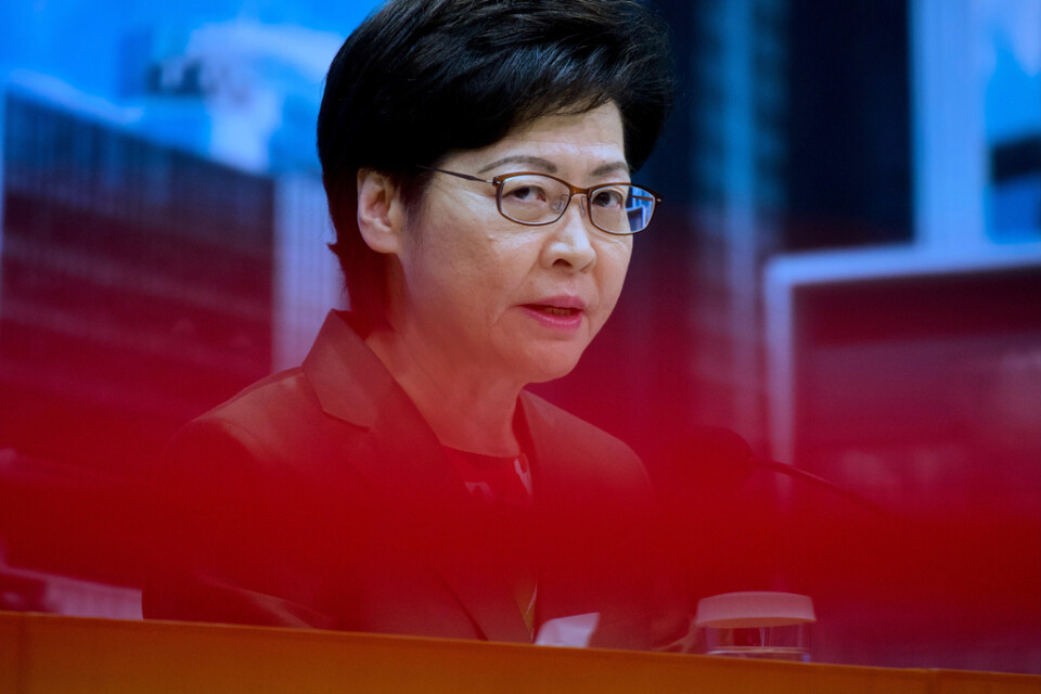 Hongkongs ledare Carrie Lam.