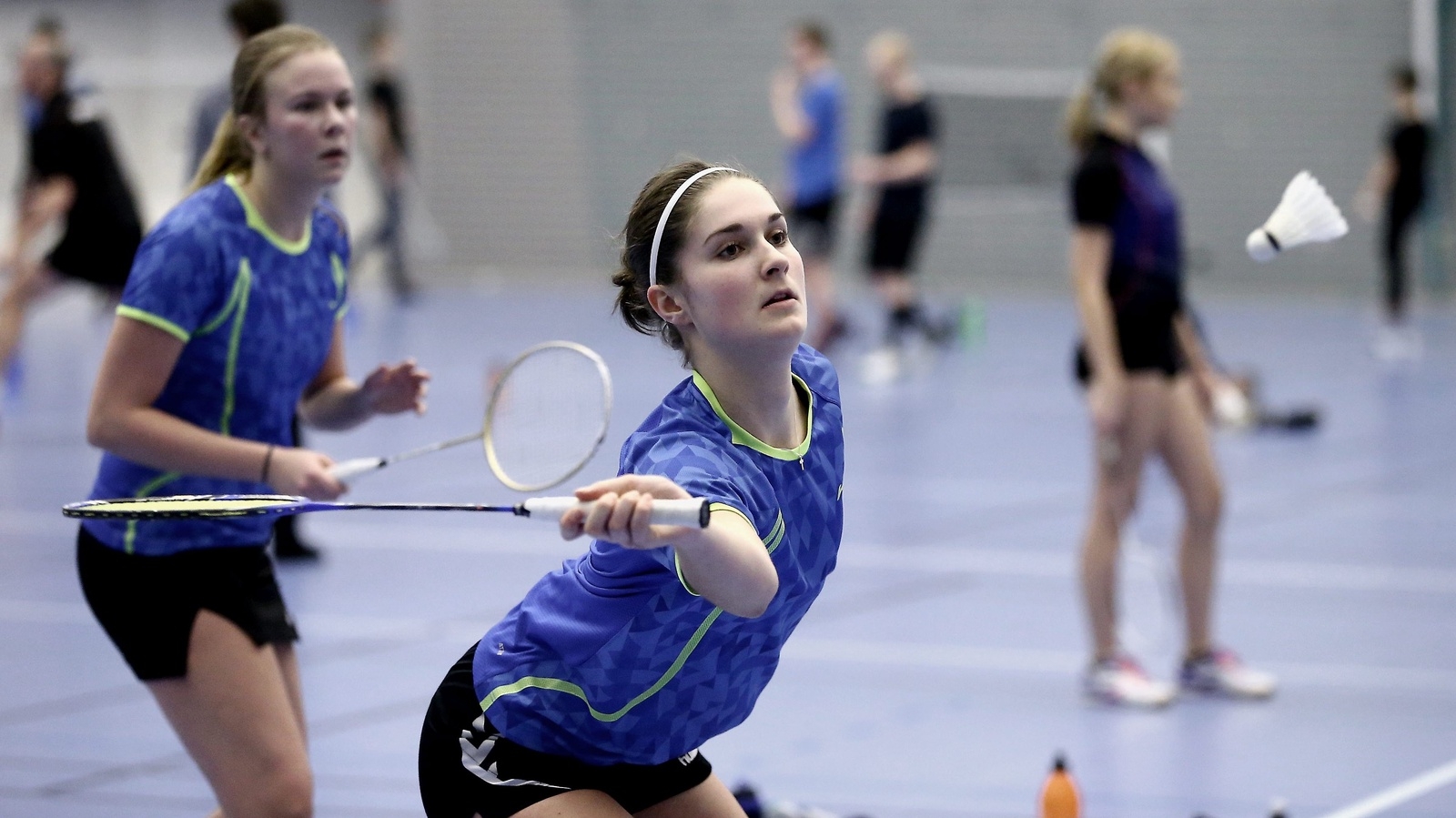 Tania Mörck speladE bra badminton och gick till final i damdubbel men tyckte ändå att hon hade lite stolpe ut.
Foto: STEFAN SANDSTRÖM