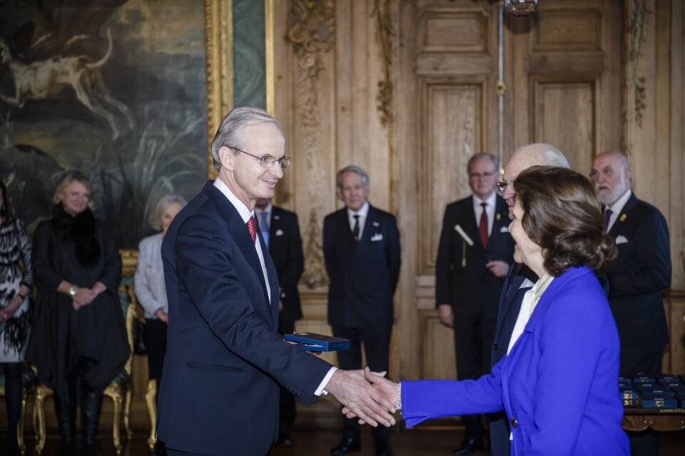 Christian Danielsson – här vid en ceremoni med drottning Silvia 2018 – blir ny chef för EU-kommissionen i Stockholm. Arkivbild.