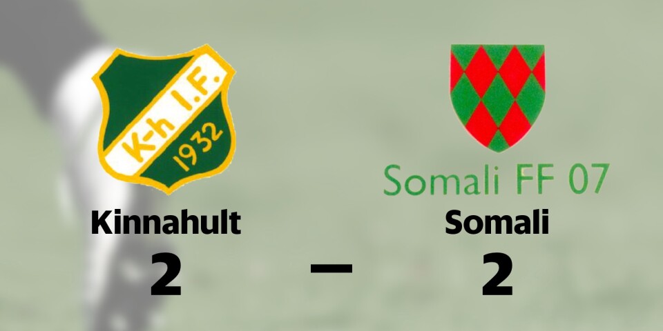 Kinnahult fixade en poäng mot Somali