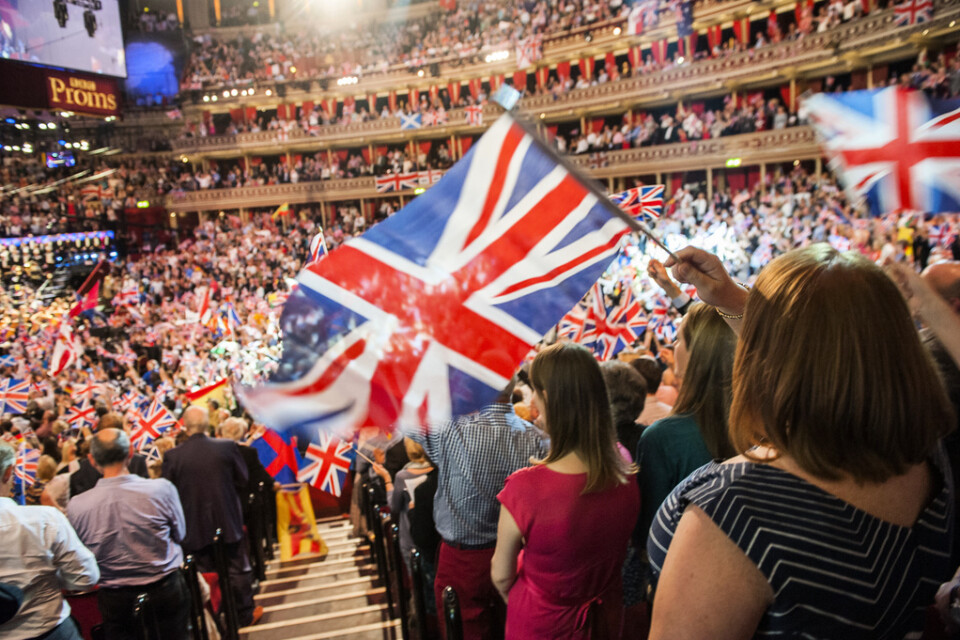 "Rule, Britannia!" brukar traditionsenligt sjungas på Last Night of the Proms i Royal Albert Hall i London. Så blir det även i år – men i mindre skala. Arkivbild.