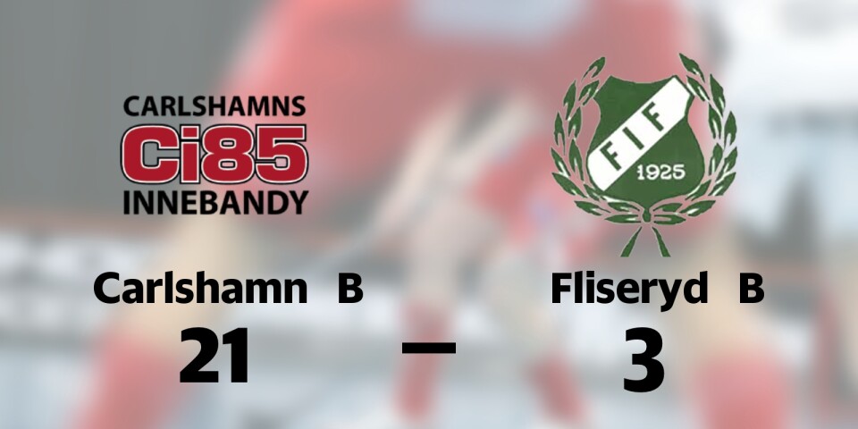 Carlshamns IBK B vann mot Fliseryds IF B