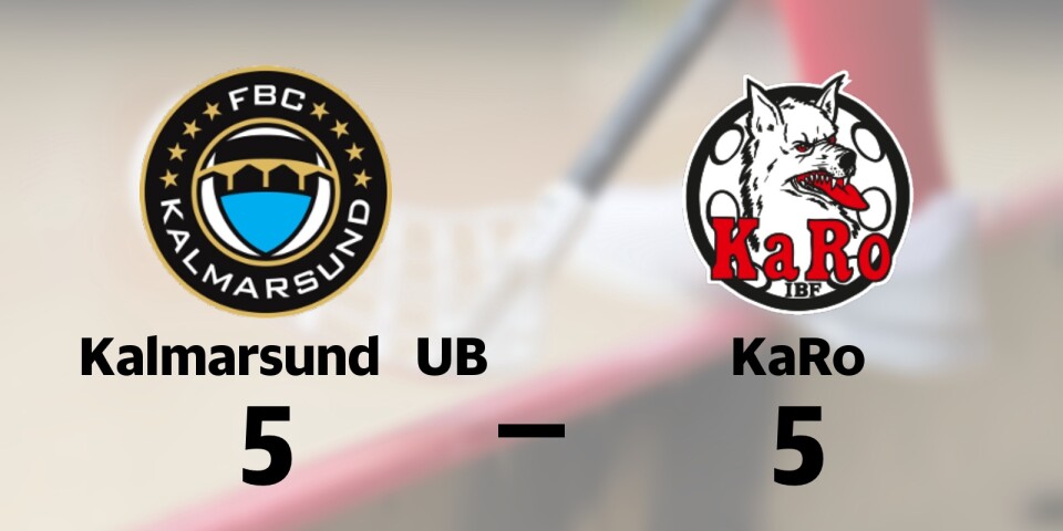 FBC Kalmarsund Ungdom B spelade lika mot KaRo IBF