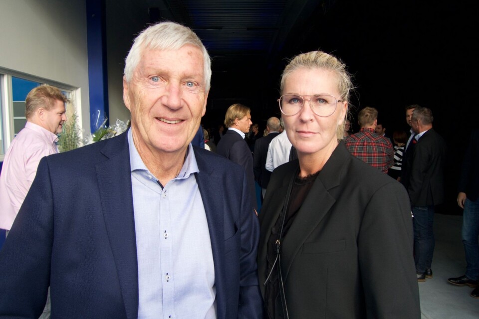 Grundaren Christer Björstad och dottern Petra kom till festen från Göteborg.