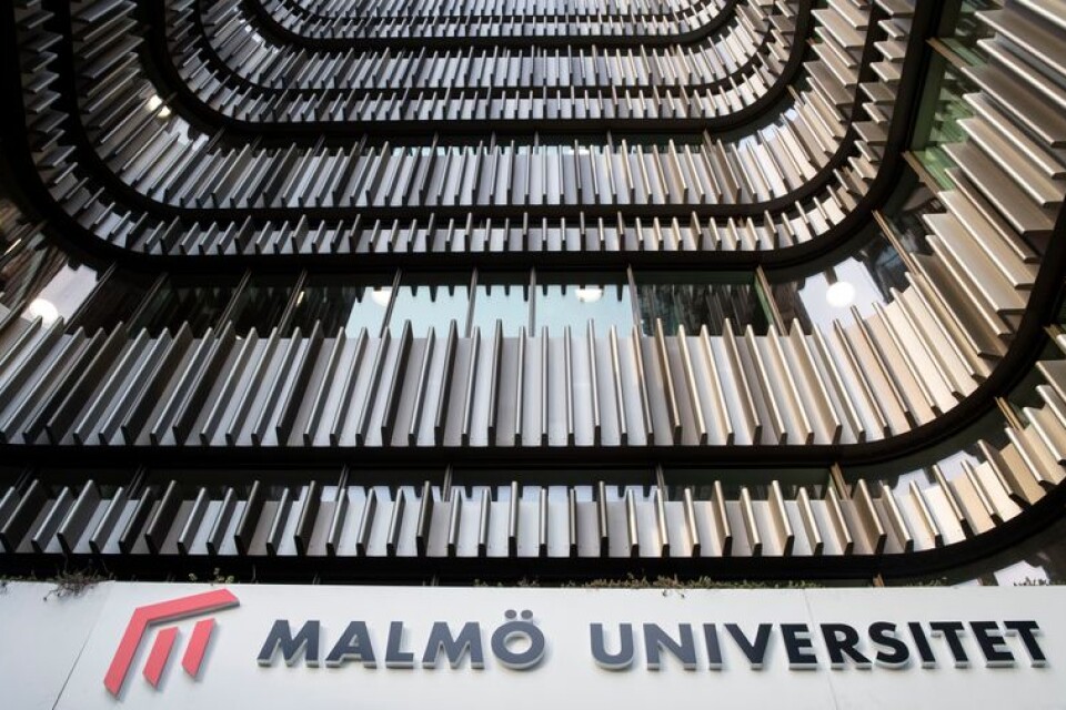 Studenter och personal vid Malmö universitet uppmanas arbeta hemifrån på måndag efter ett hot via mejl. Arkivbild.