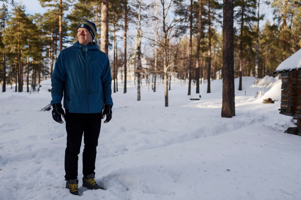 Jan Erik Länta är ordförande i Jåhkågasska sameby och är orolig över hur en gruva skulle påverka möjligheterna att bedriva renskötsel i området.
