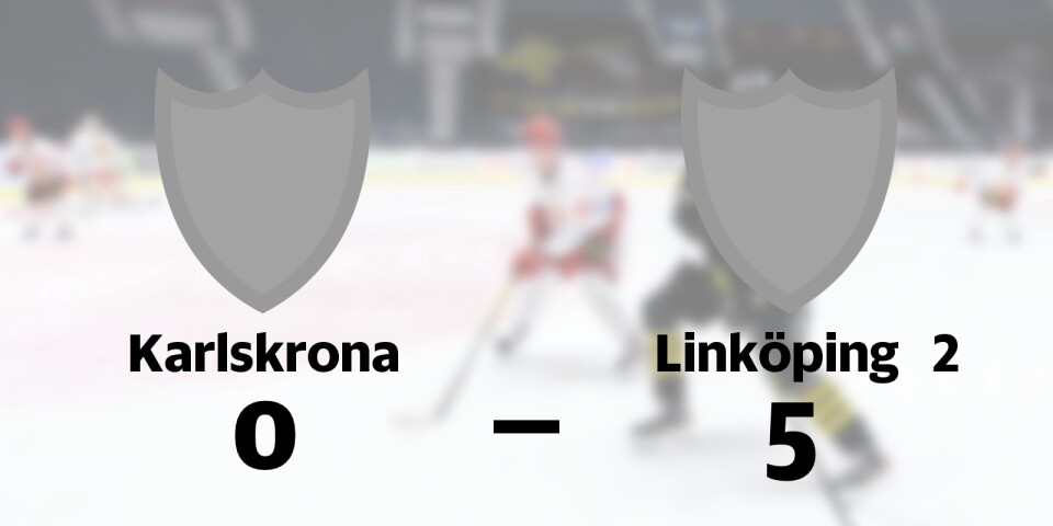 Defensiv genomklappning när Karlskrona föll mot Linköping 2