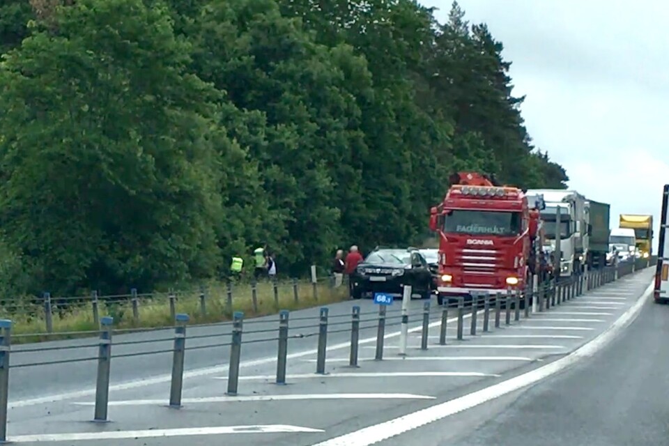 Olyckan inträffade på E 22 vid Förkärla.