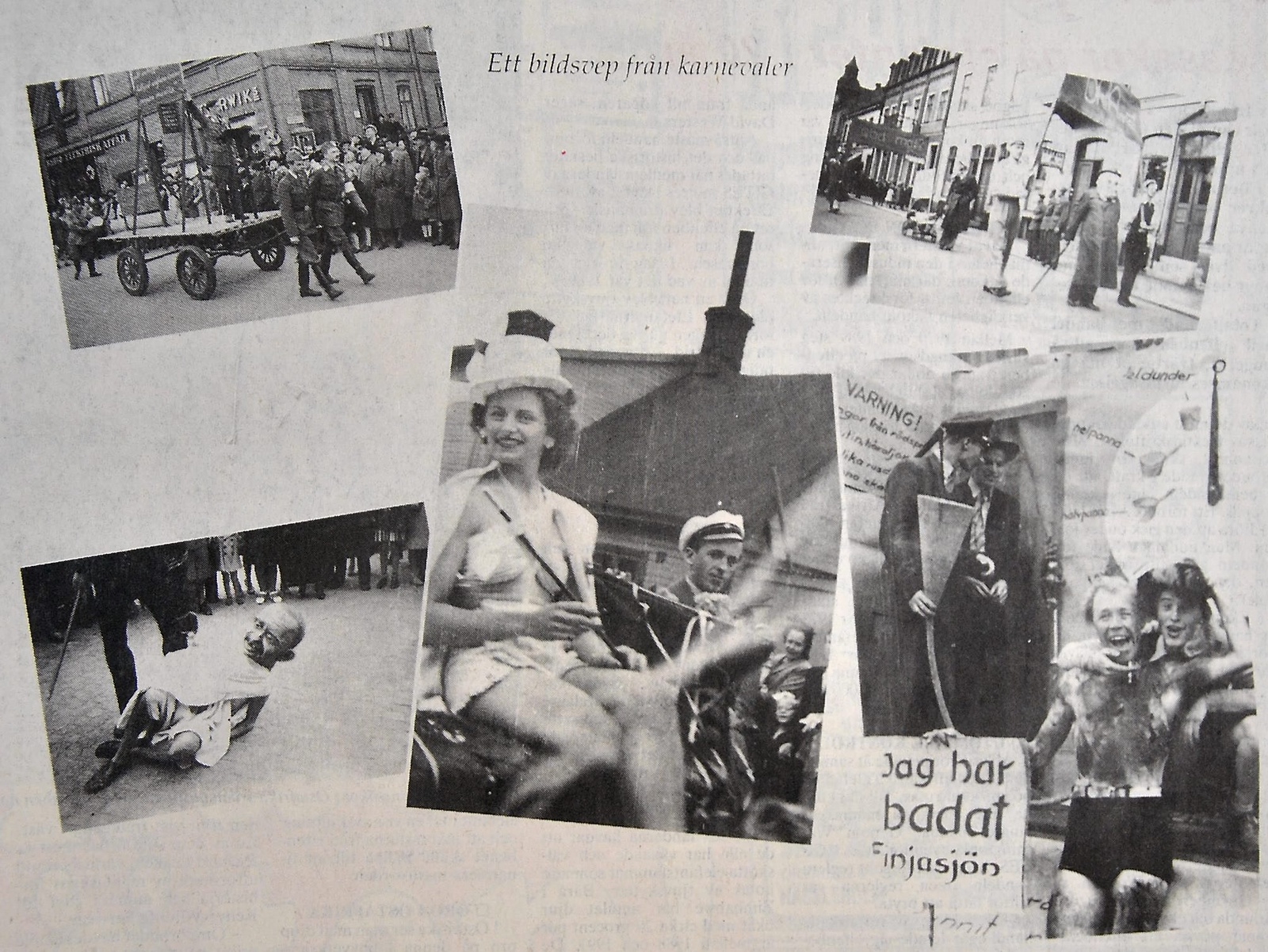 Ett bildsvep från teknistkarnevaler i Hässleholm. Ett uppslag ur boken ”HTS 80 år. Förr - nu - sen”.
Arkiv