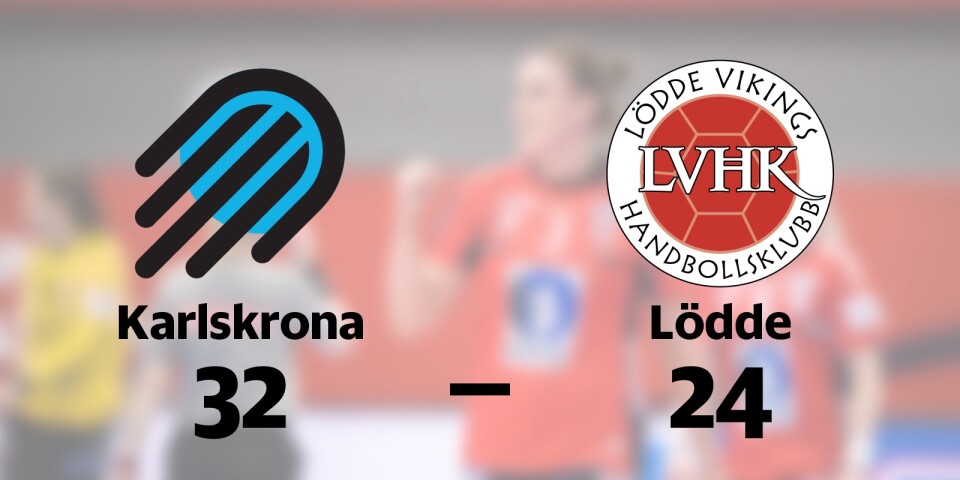 Karlskrona vann mot Lödde