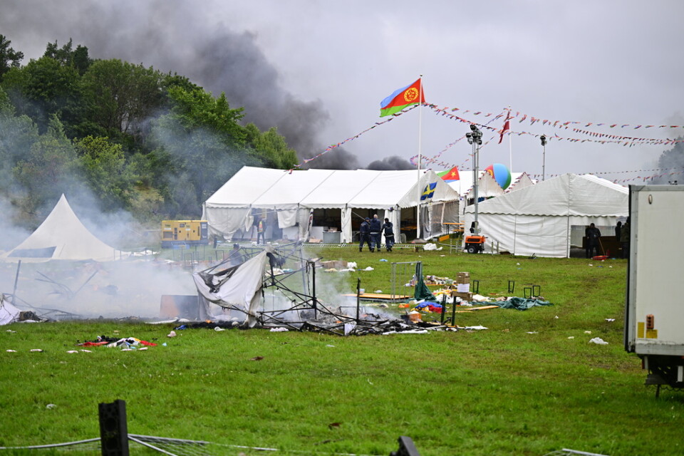 Våldsamheterna bröt ut vid en festival.