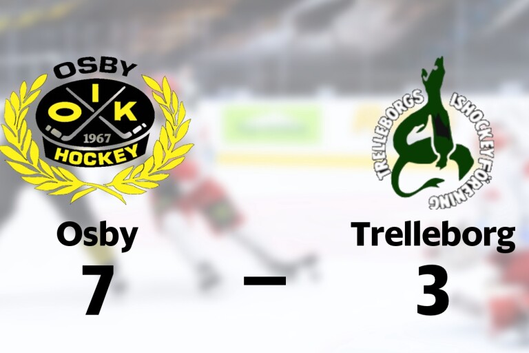Förlust för Trelleborg borta mot Osby