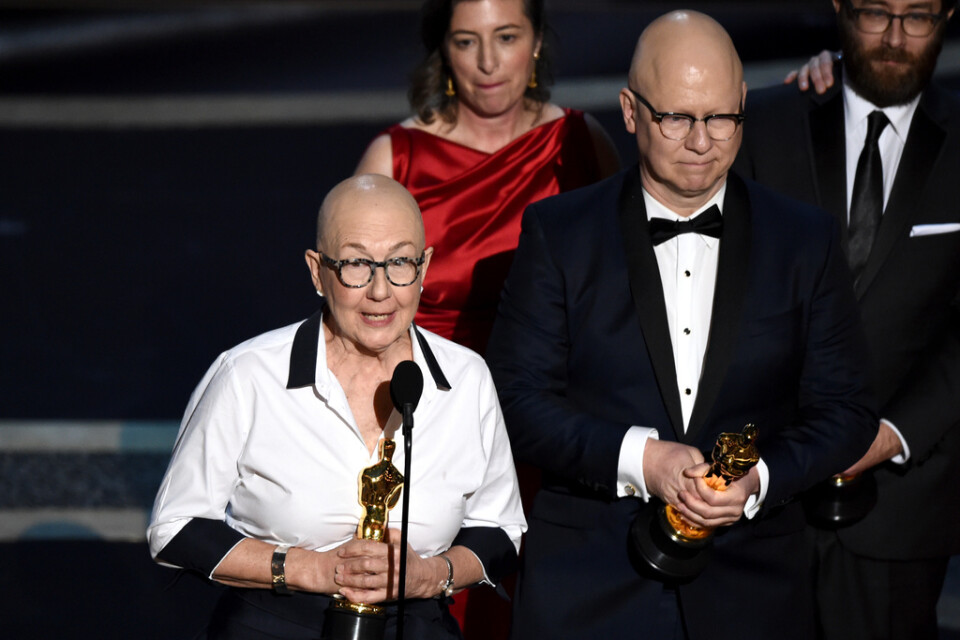 Julia Reichert och hennes partner och medarbetare Steven Bognar fick ta emot en Oscar för dokumentären "American factory". Arkivbild.