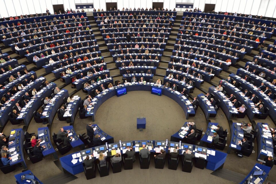 Plenum i EU-parlamentet i Strasbourg .