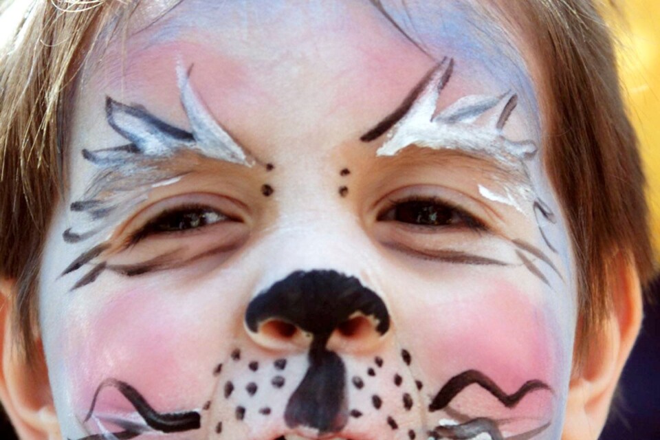 On 14th May there is face-painting, Hässleholm' kulturhus.