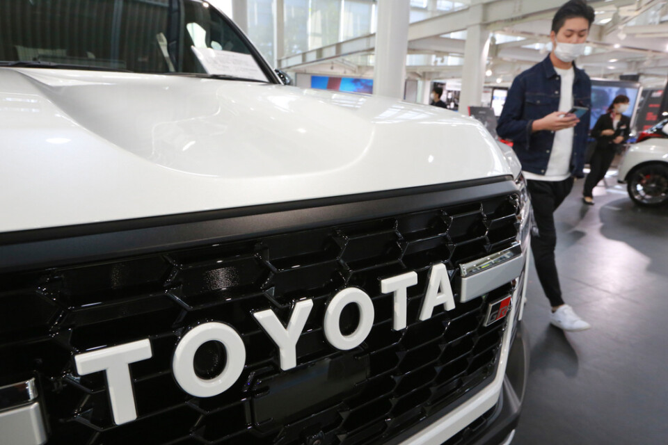 Kvartalssiffror från Toyota lyfte Tokyobörsen. Arkivbild.
