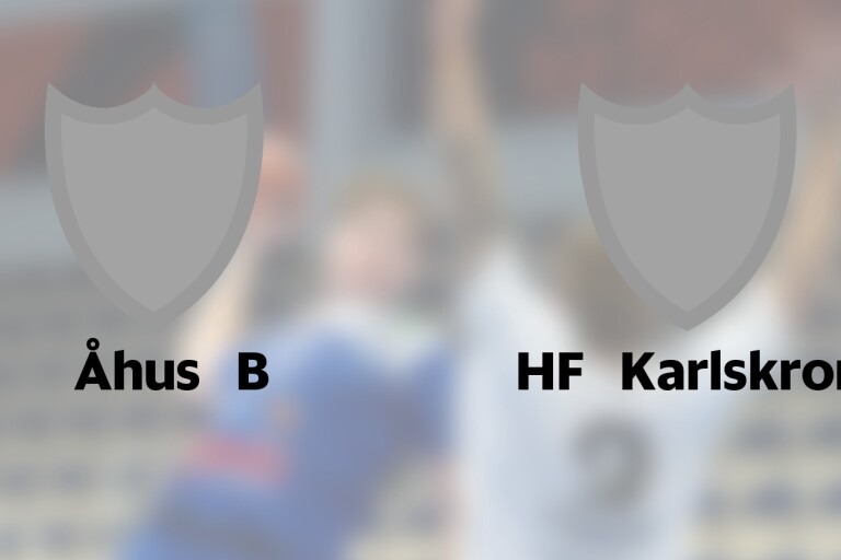 Åhus B mot HF Karlskrona i första matchen