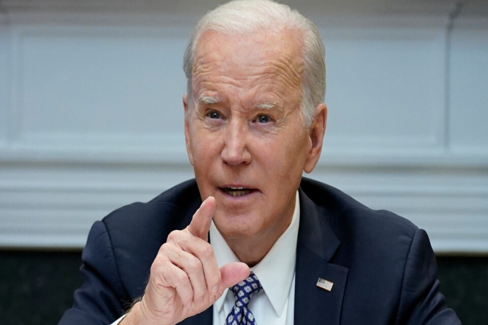 USA:s president Joe Biden tycker att hans ålder gjort honom vis. Arkivbild.