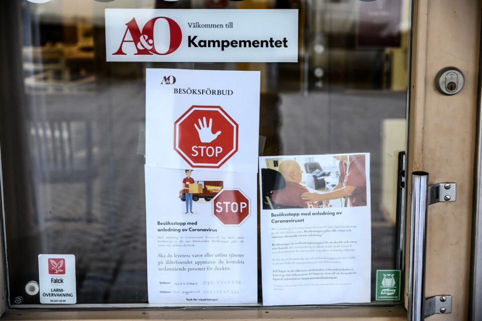Med anledning av coronaviruset råder det totalförbud för besök på äldreboenden i Sverige. Arkivbild.