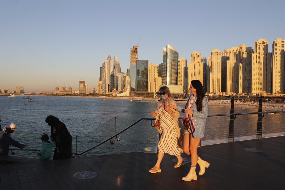 Turister på besök i Dubai. Arkivbild.