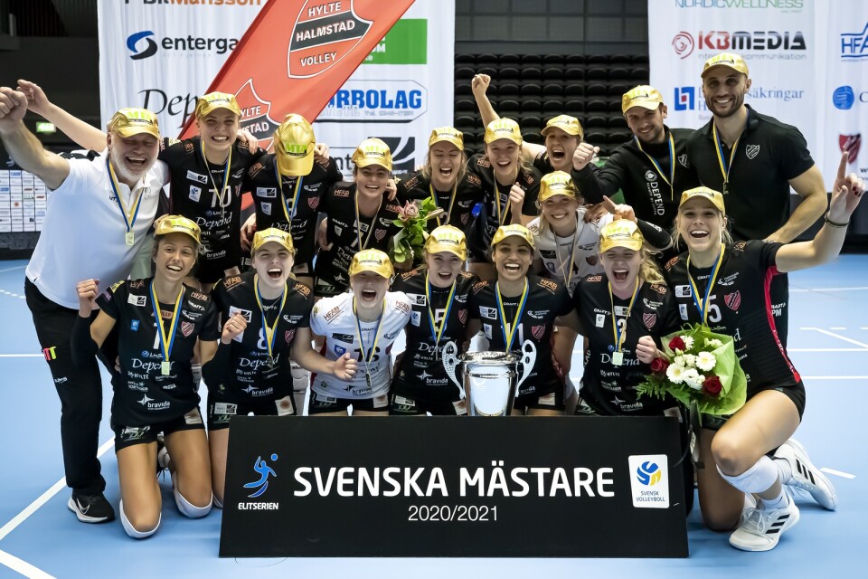 Hylte/Halmstads damer är svenska mästare för andra gången efter seger i finalserien mot Engelholm.