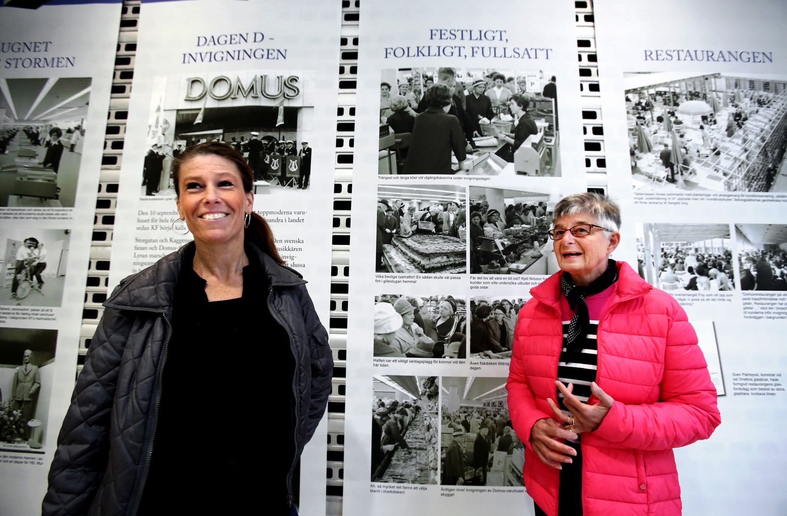 För några år sedan fyllde Kvastenhuset 40 år, det firades med en utställning som besöktes av bland annat Camilla Stensson och Ulla Nilsson, som jobbat på Domus och Coop i samma byggnad.