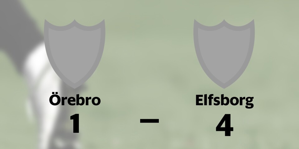 Klar seger för Elfsborg mot Örebro på Behrn Arena