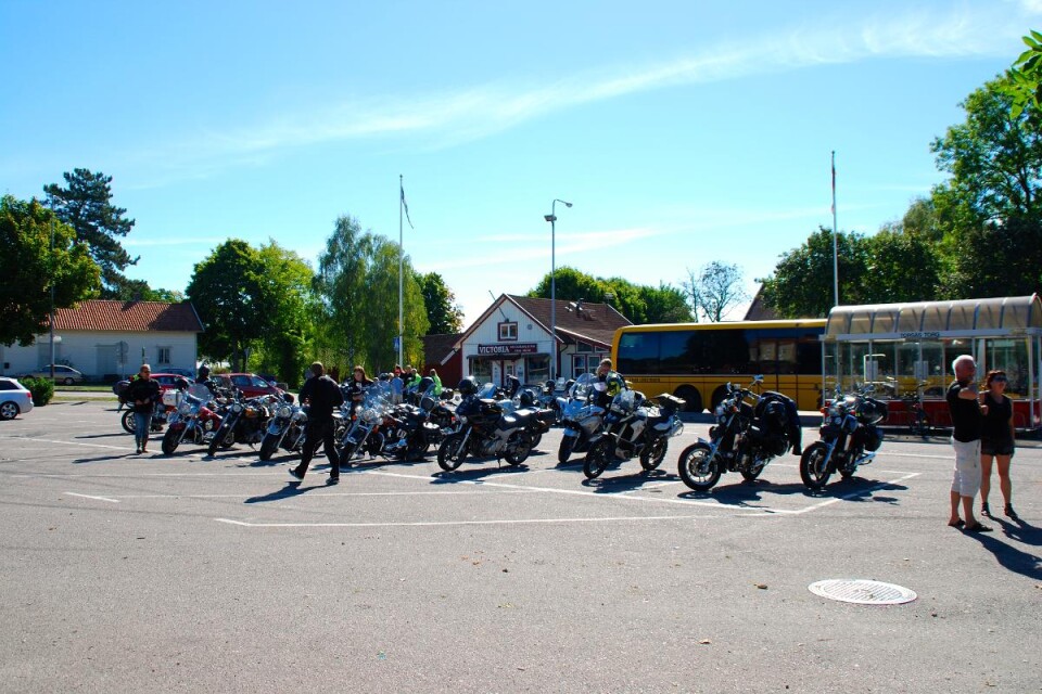 Starten skedde från Torget i Torsås vid lunchtid i lördags. Foto: Privat