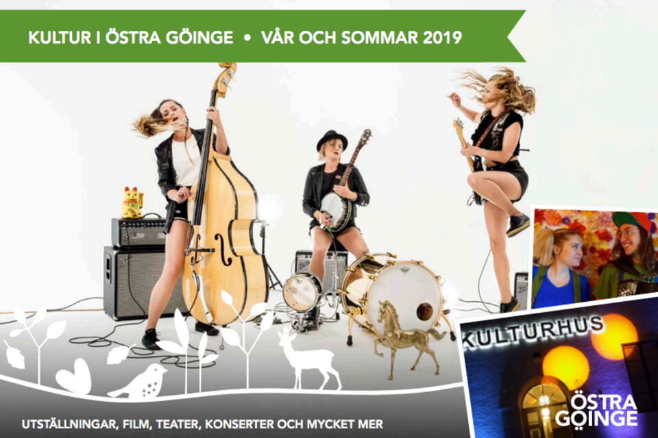 The band Baskery is on the front page of the cultural programme. The Swedish band plays country-inspired rock, was the opening act for Robbie Williams on the Europe 2015 tour. Baskery has the premier for his tour at Sibbhults Folkets Hus on February 12th at 7 pm. Free admission for everyone under the age of 18.