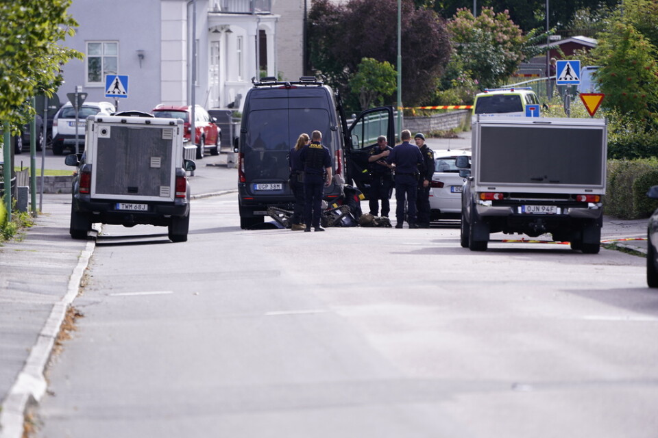 Polisen lägger ner utredningen om sprängningen i Värnamo där en man dödades. Arkivbild.