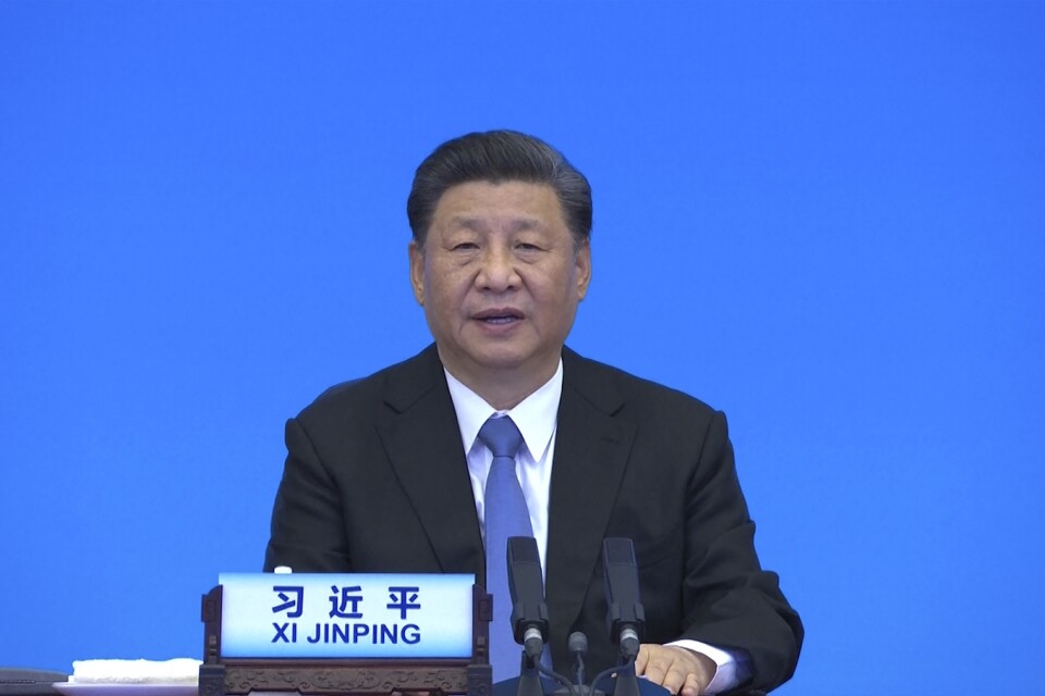 Kinas president Xi Jinping utlovar miljarder doser vaccin till övriga världen. Arkivbild